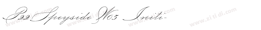 P22SpeysideW05 Initi字体转换